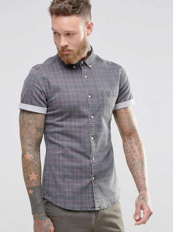 🩶 Classic Ash Formal Shirt – Timeless Elegance